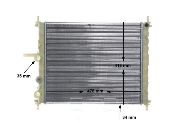 Radiator, engine cooling - CR1998000S MAHLE - 51745120, 080091N, 17002326